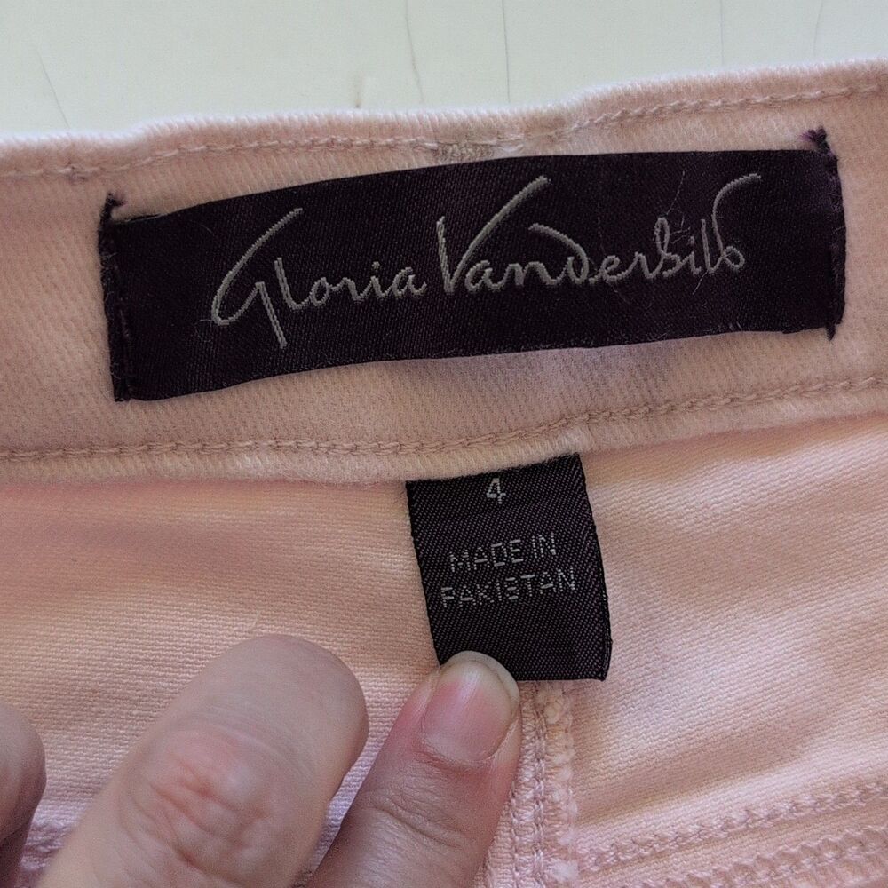 Gloria Vanderbilt Amanda Jeans Pink Classic Rise Slimming Stretch Sz 4 NWT - Picture 8 of 12